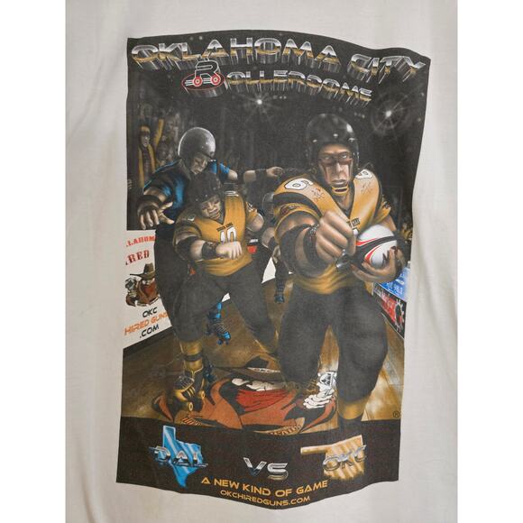 Roller Skate Shirt Oklahoma City Rollerdome Skating Graphic Tee XL - Picture 2 of 6